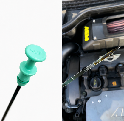 **MINTI Green Top** MINI Dipstick R55 R56 R57 R58 R59 R60 N12 N14 N18 Readable Oil Level Dip Stick (Copy)